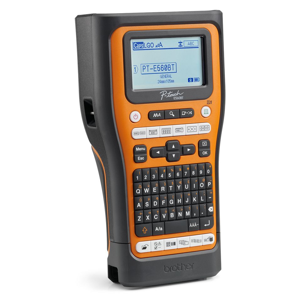 Brother PTE560,BT,DISPLAY:CARRYING CASE,RECHARGEABLE BATT,TAPE