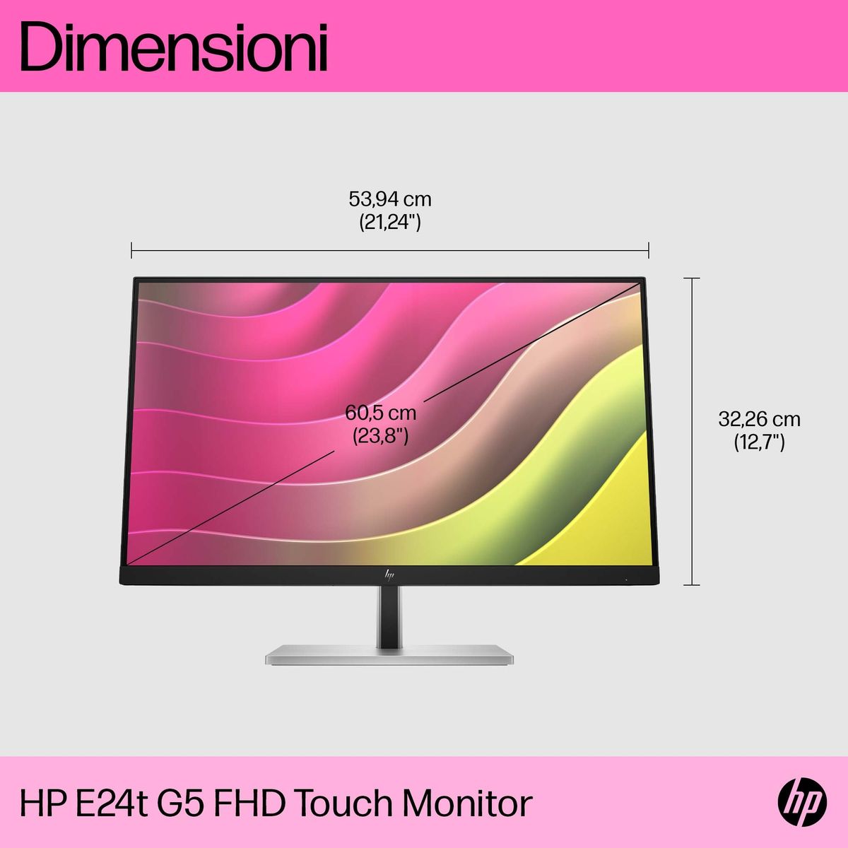 HP INC. HP E24T G5 TOUCH FHD 23.8 1920X1080 3YW OFFSITE