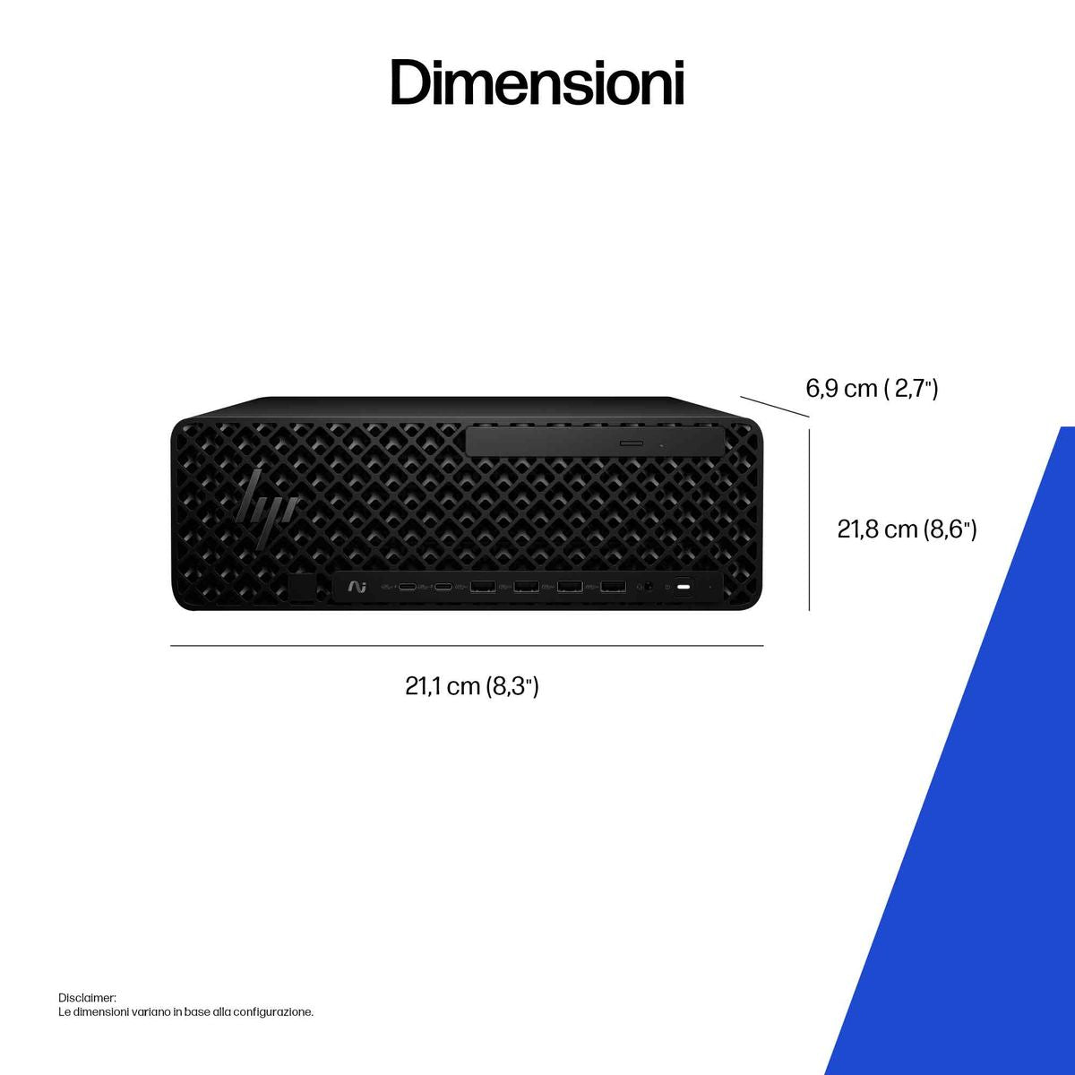 HP INC. Z2 SFF G9 G1I U7265 32GB/1TB A1000 WIN11P 3YW