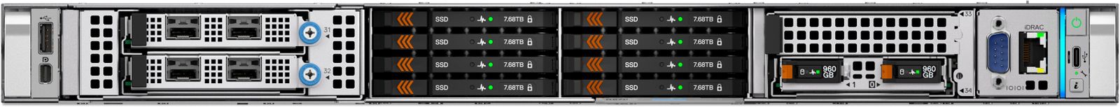 DELL DELL R470 6X2.5 6507P 32GB 480GB 2X1100W H965I 3Y