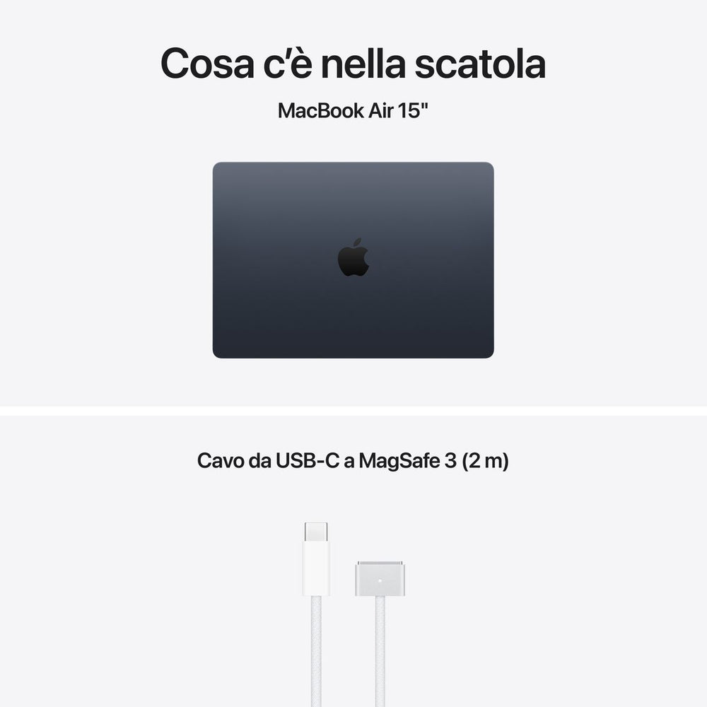 APPLE 15 MACBOOK AIR M5 16GB 512GB SSD - MIDNIGHT