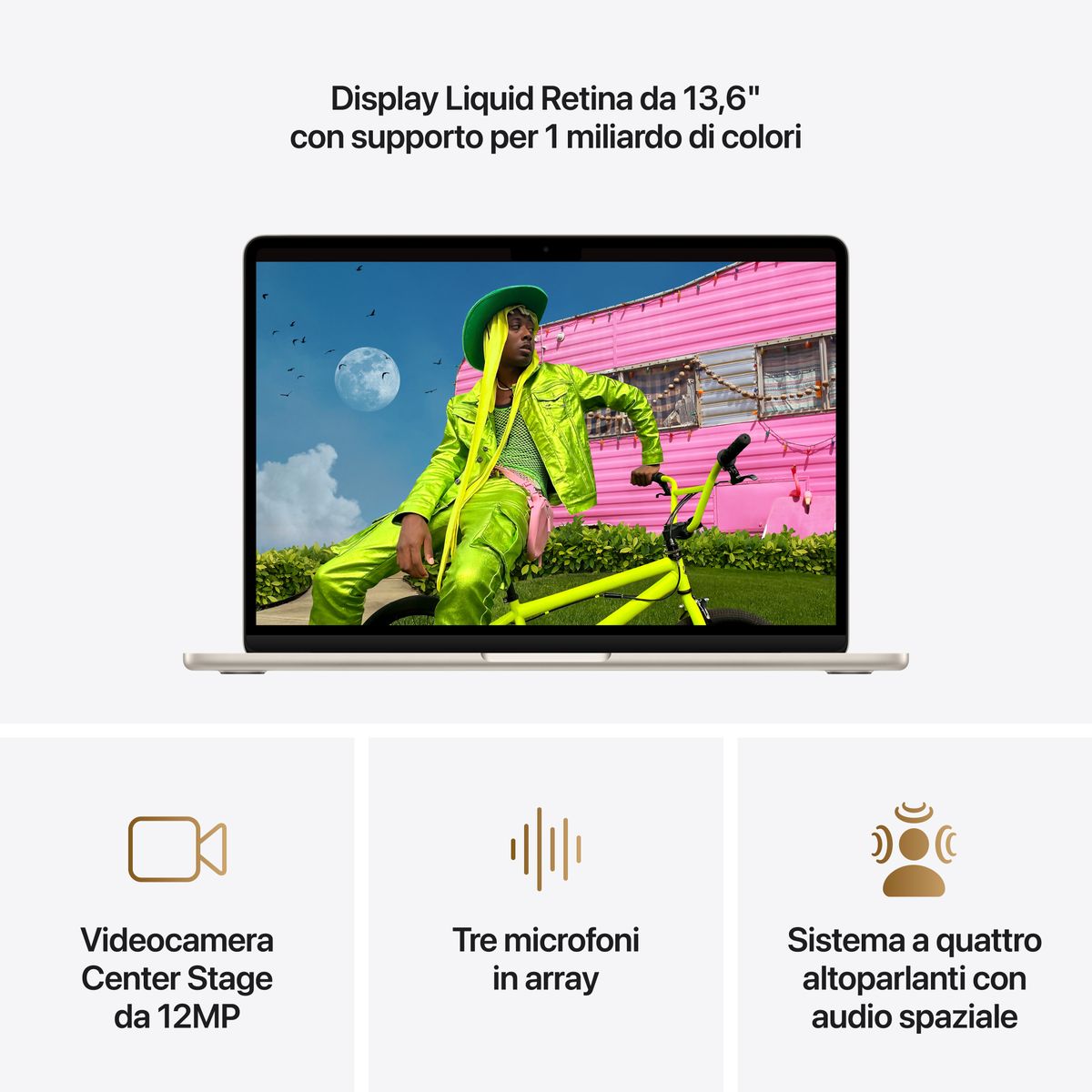 APPLE 13 MACBOOK AIR M5 16GB 512GB SSD - STARLIGHT