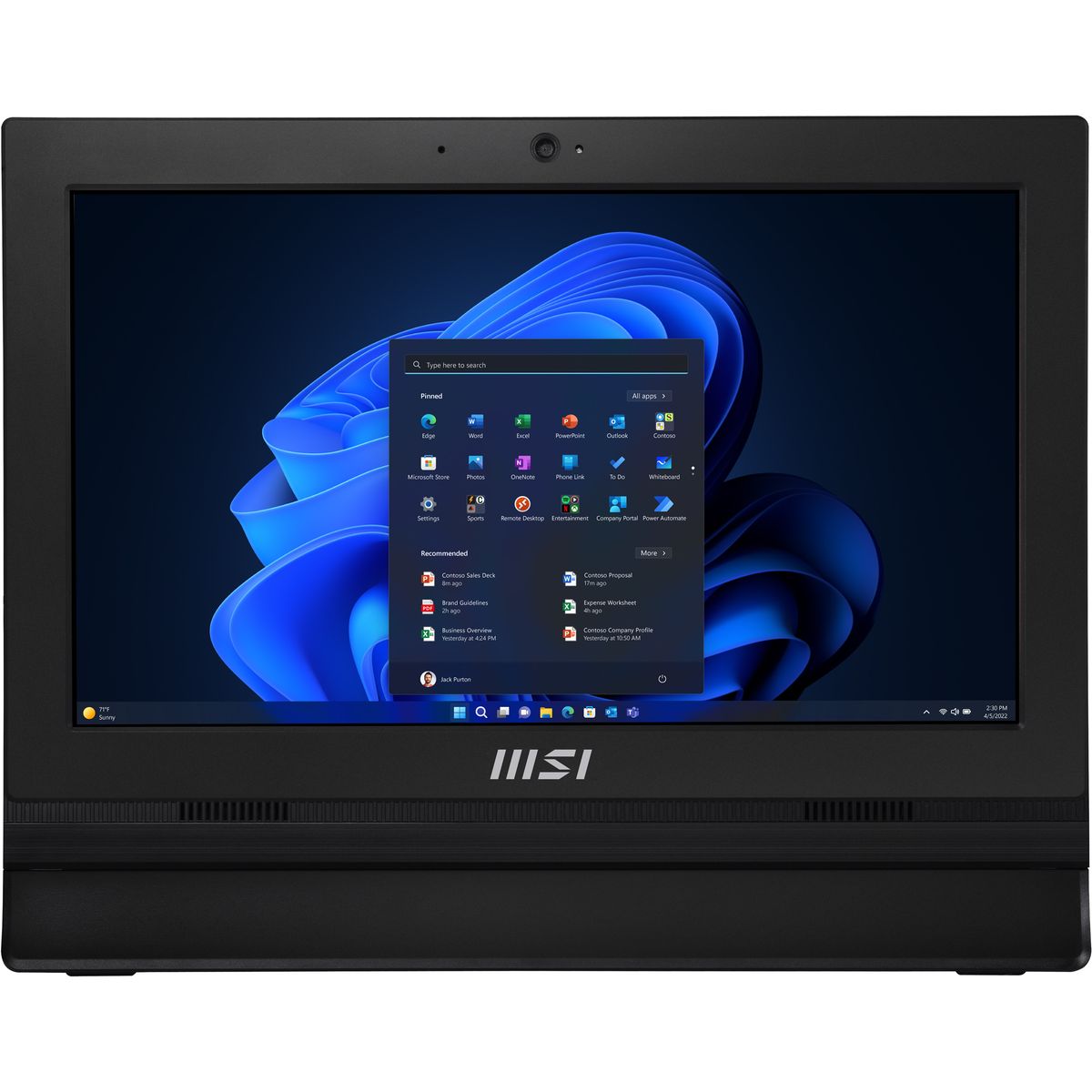 MSI AIO MSI N100 8GB 256GB 15.6FHD FREEDOS BLACK
