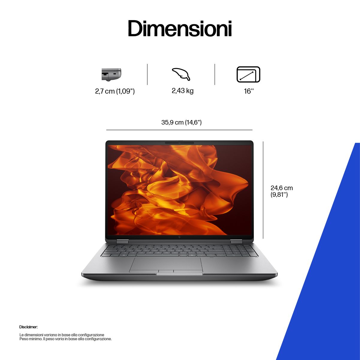 HP INC. ZFURY 16 G1I U7 255HX 32/1 RTX PRO3000 W11P 3YOFF