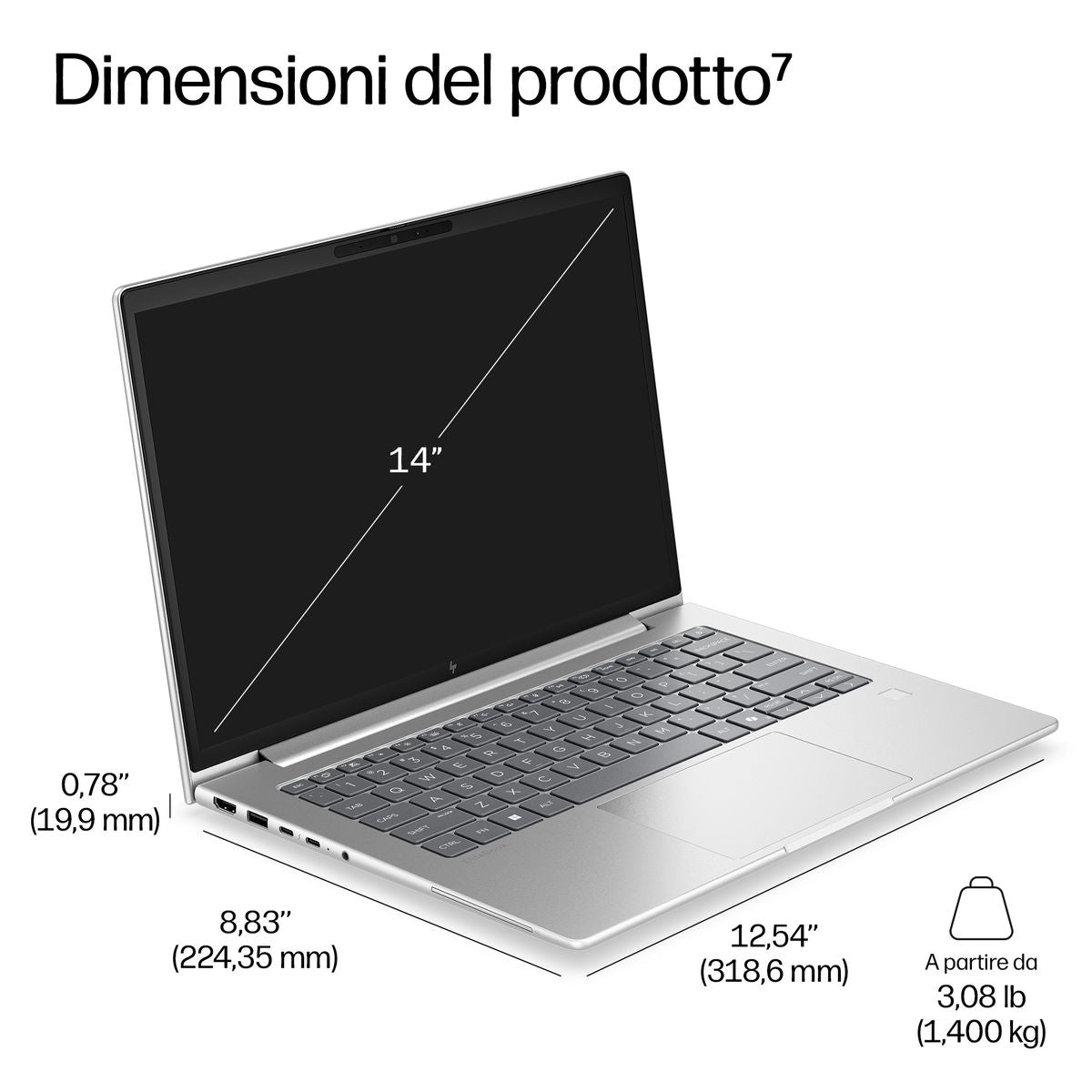 HP INC. EB 6 G2I 14 AI ULTRA 7 355 24/512 W11P 3YOFF
