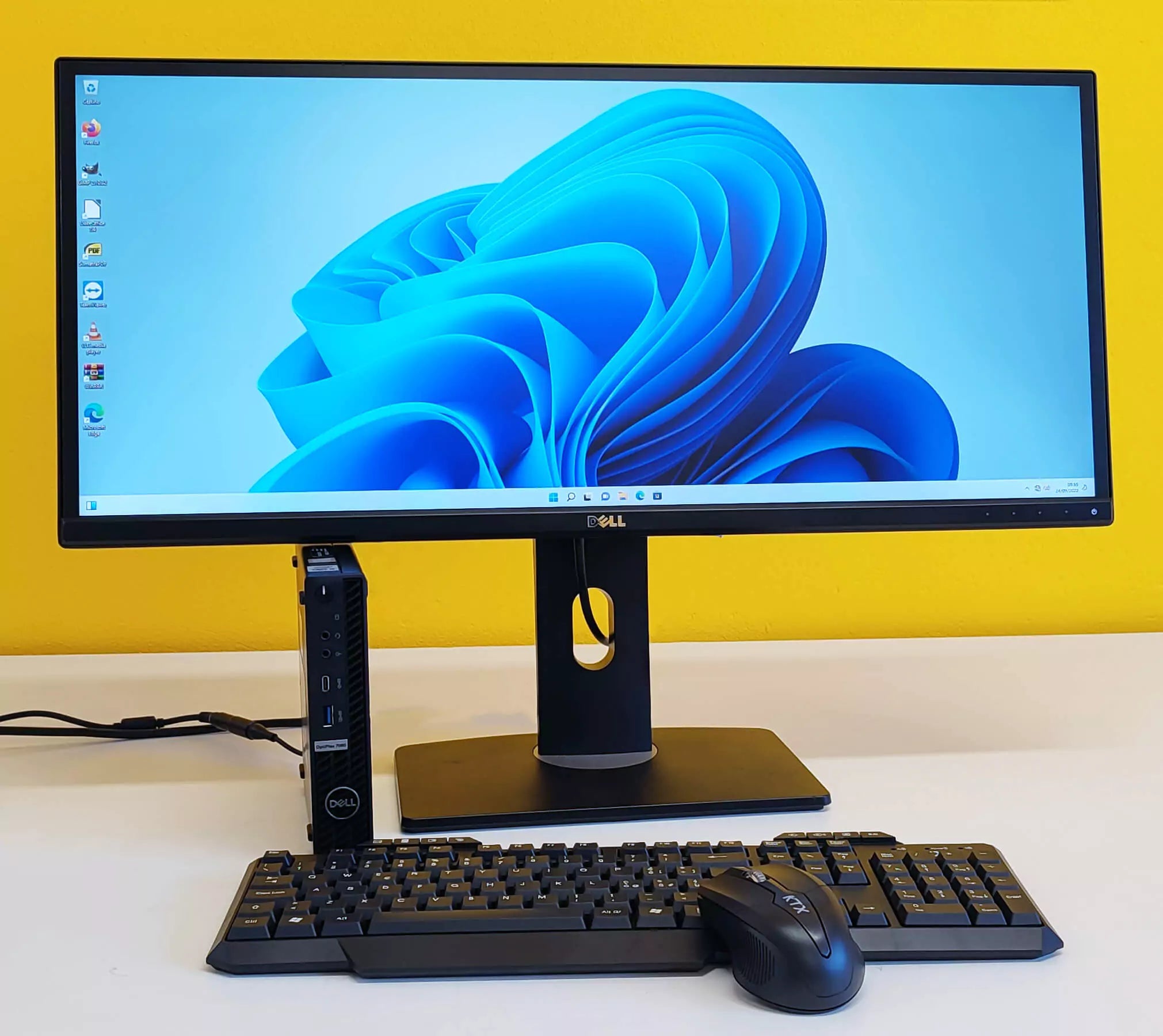DELL OptiPlex 7080 MFF Mini PC Bundle | Intel i5-10500T 6Cores | Ram 16Gb | SSD 512Gb | Windows 11 Pro Monitor DELL UltraSharp U2913WM LED IPS 29″ 2560×1080 Pixel FullHD 21:9 Wireless Mouse and Keyboard Kit
