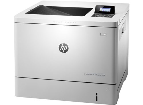 Stampante laser HP Color LaserJet bianca su sfondo neutro, offerta su Messoanuovo.it