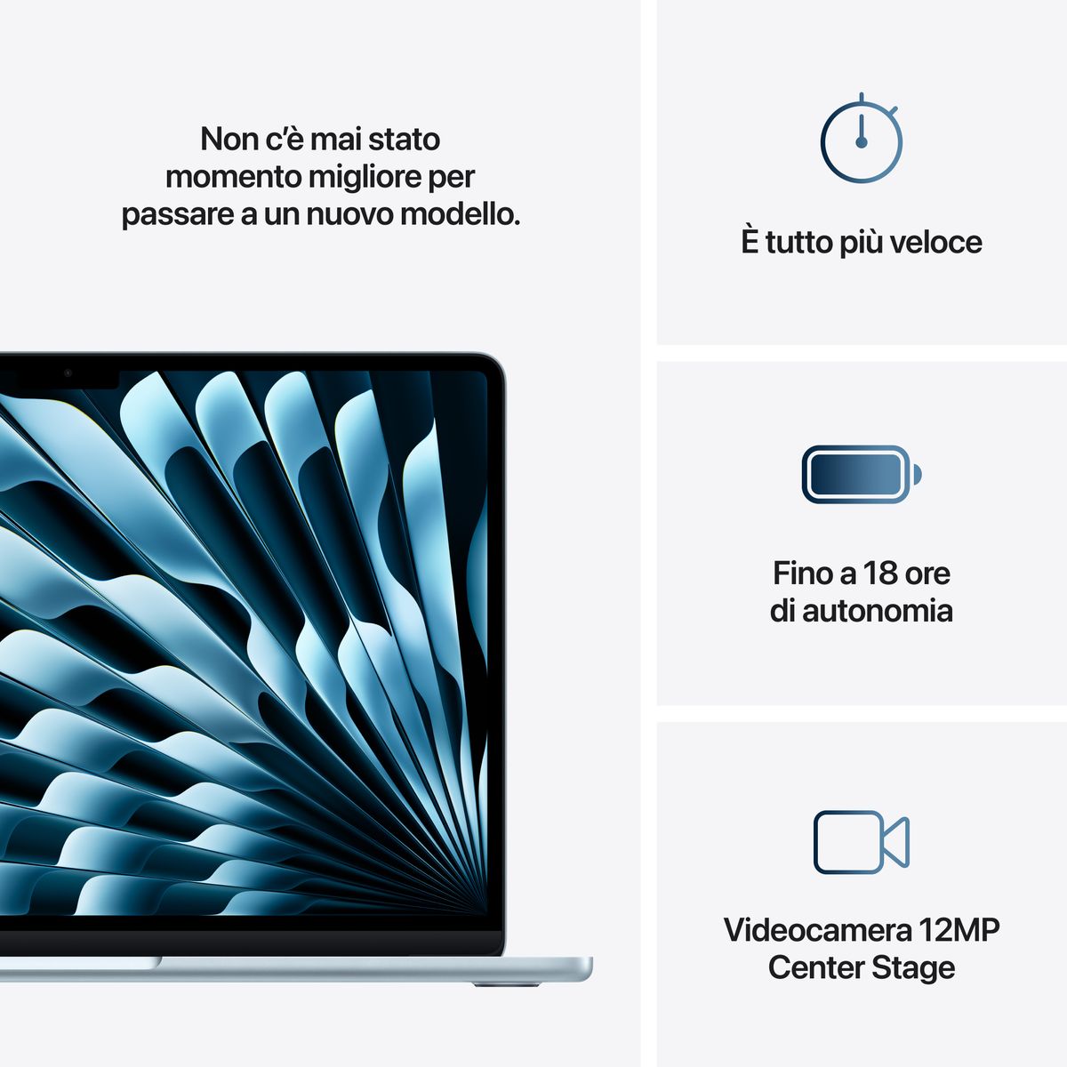 APPLE 13 MACBOOK AIR M4 16GB, 512GB SSD - SKY BLUE