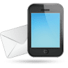 Icona smartphone e busta email, contatto assistenza Messoanuovo.it