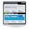 Icona stilizzata di pagina web per blog e sito internet, ideale per Messoanuovo.it