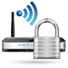 Router wireless con simbolo di sicurezza, tecnologia rete sicura su Messoanuovo.it