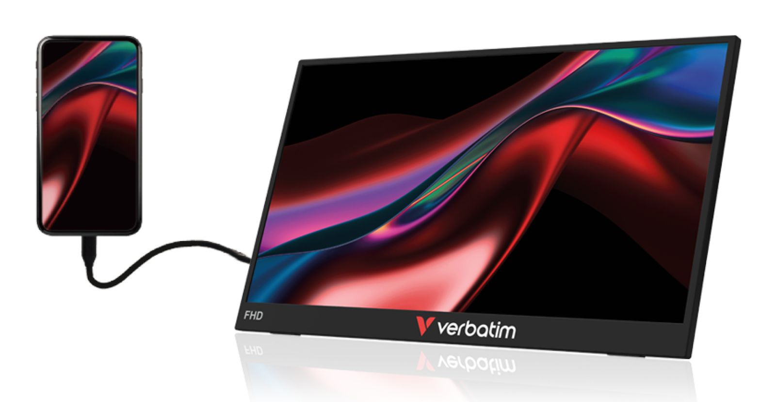 Verbatim PORTABLE 15.6 FHD TOUCH MONITOR LIGHT