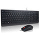 Lenovo Essential Wired Combo Kit Tastiera e Mouse USB | Layout Italiano | Nero | Nuovo