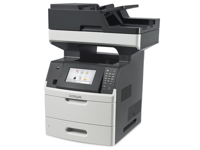 Stampante multifunzione Lexmark laser ricondizionata, display e alimentatore automatico, Messoanuovo.it