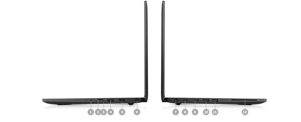 Dell Latitude 7480 Notebook | 14" Zoll FullHD | Intel Core i5-6300U 2,4 GHz | 256 GB SSD | WLAN und Bluetooth | Webcam | Windows 10 Pro | Italienische Tastatur