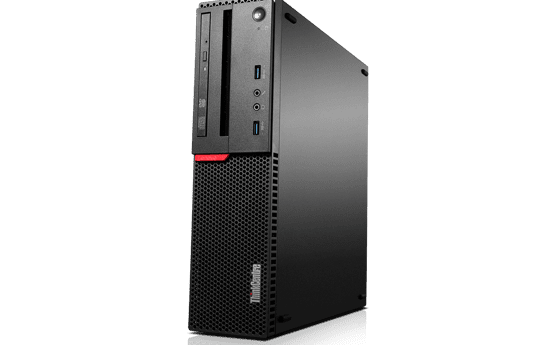 Lenovo ThinkCentre M700 SFF desktop nero, frontale, pc ricondizionato disponibile su Messoanuovo.it
