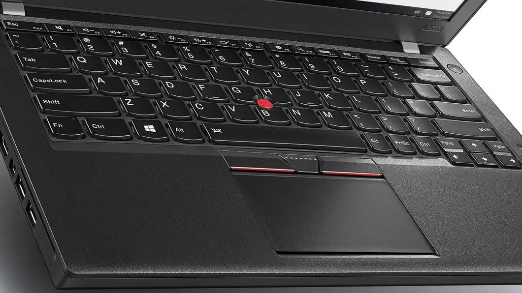 Tastiera Lenovo ThinkPad X260 notebook ricondizionato, dettaglio tasti e touchpad Messoanuovo.it