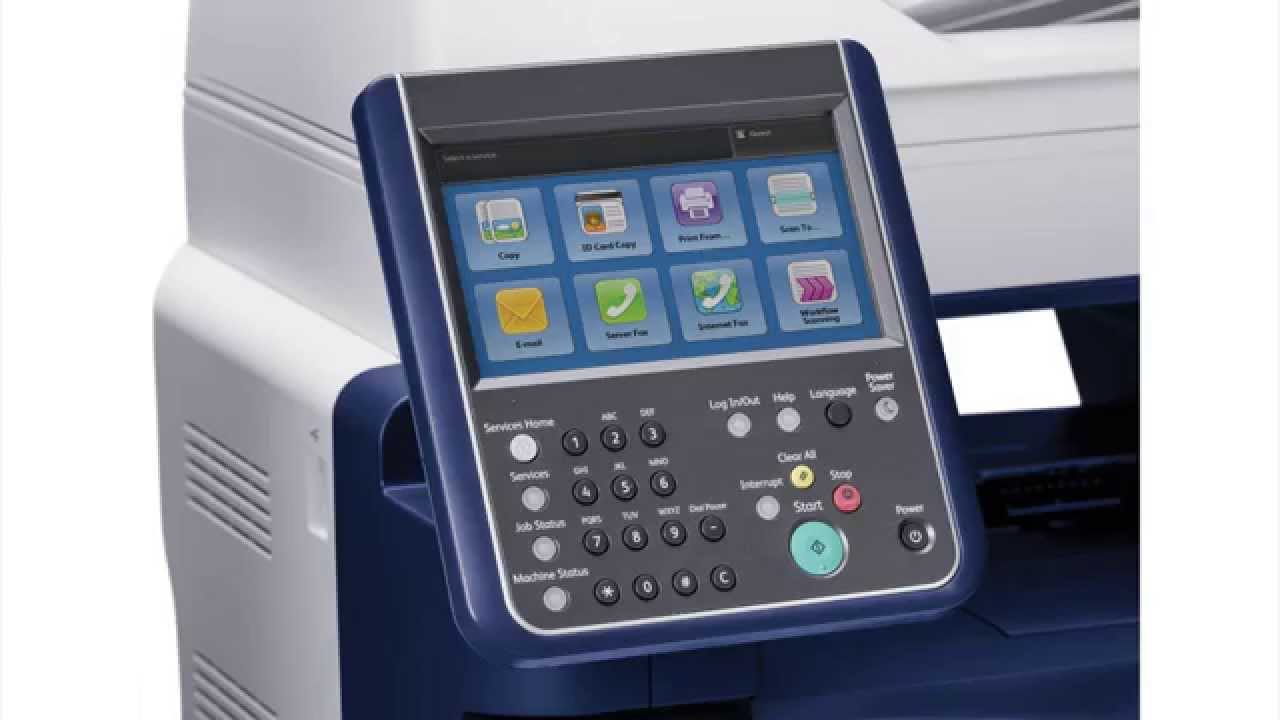 Pannello comandi di una stampante multifunzione laser professionale per ufficio