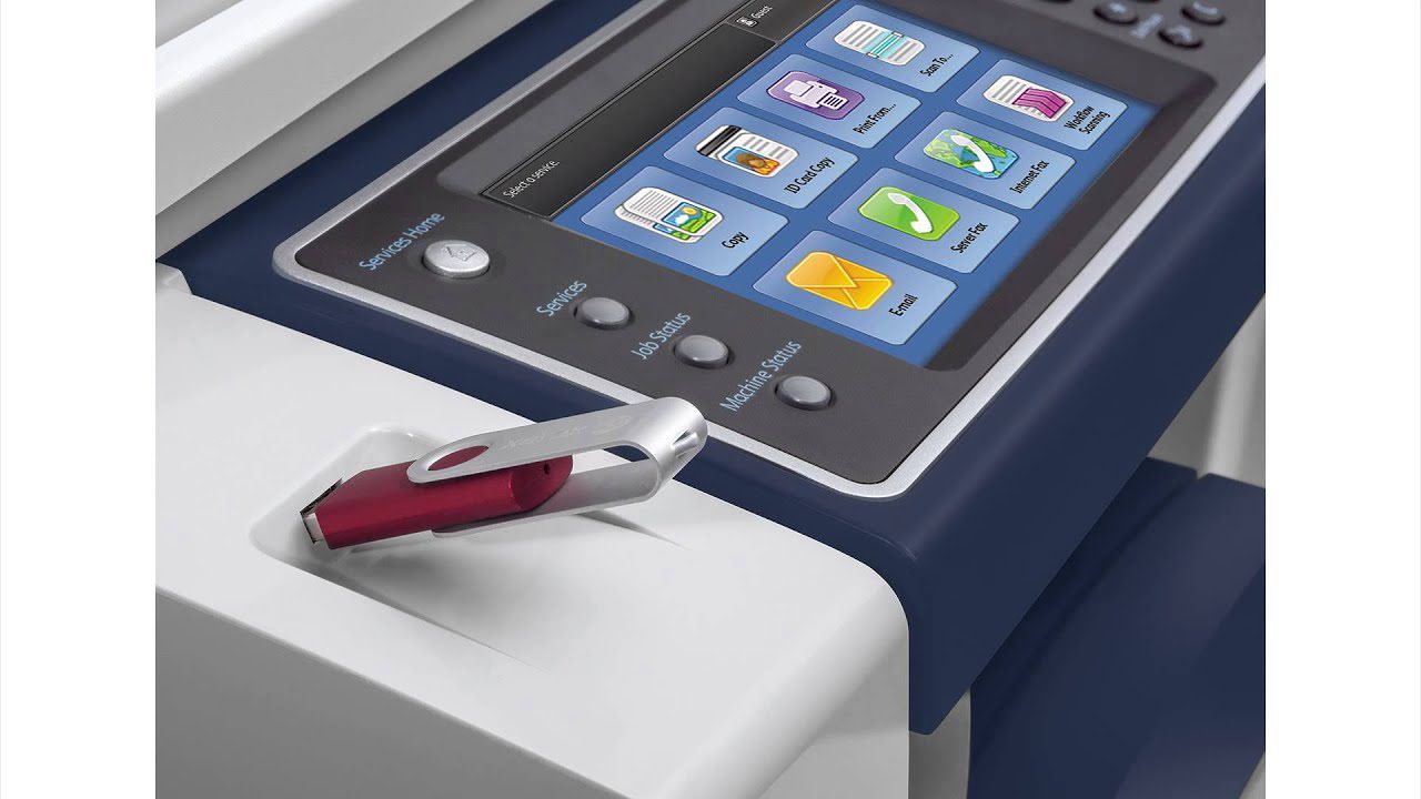 Stampante multifunzione laser con schermo touch e chiavetta USB, messoanuovo.it