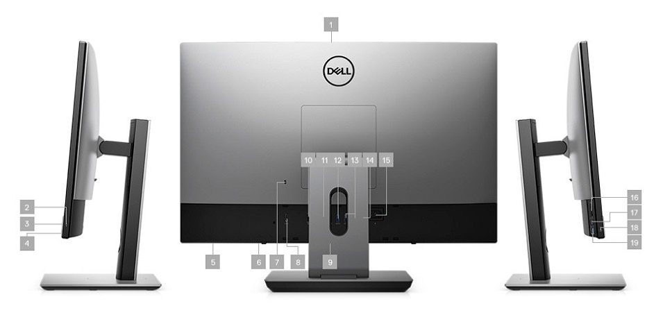Dell OptiPlex 7760 All-in-One | Schermo FHD 27" Pollici touch screen | Intel Core i5-8600K 3.6Ghz | 16Gb Ram | 480Gb SSD | Nvidia GTX-1050 4Gb | WebCam a scomparsa WiFi | Windows 10 | Prodotto NUOVO