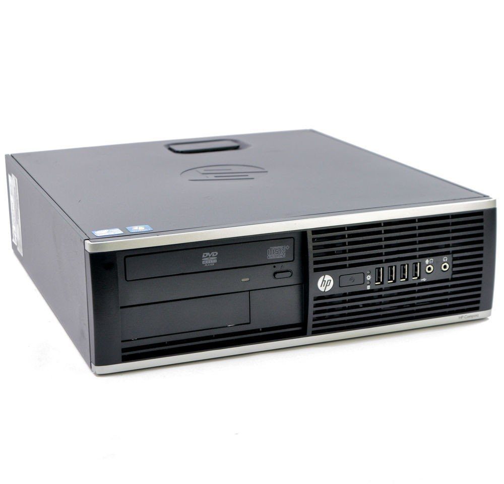 PC desktop ricondizionato HP con frontale nero e porte USB, in vendita su Messoanuovo.it